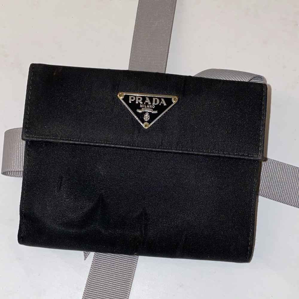 Prada Tesssuto Nylon Bifold Wallet